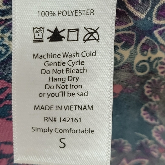 LuLaRoe Women's Shirley Kimono Sheer Cover Up size Small - Picture 6 of 7